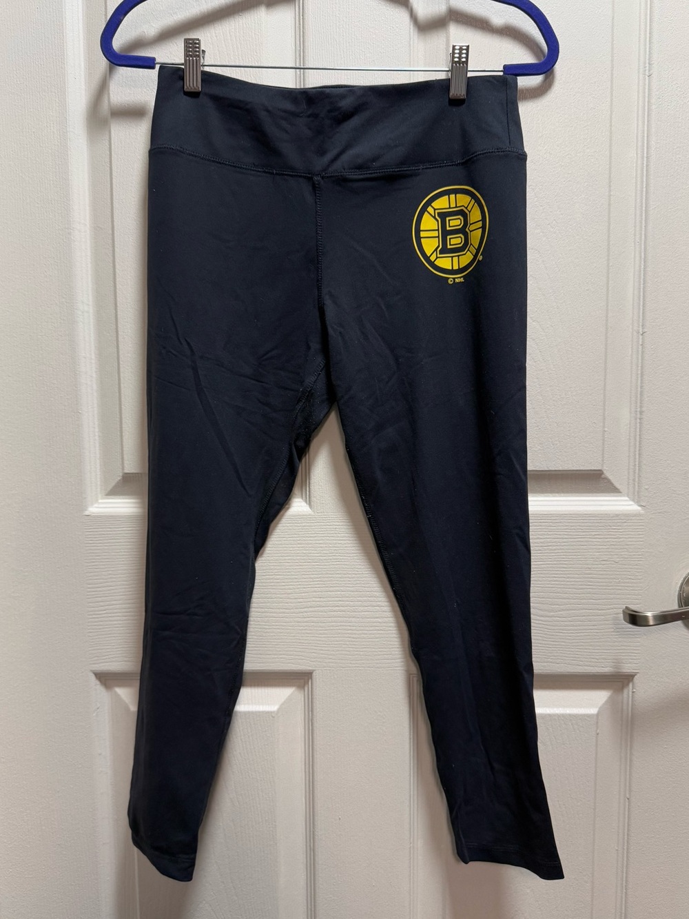Boston Bruins Black Womens Leggings with Team Logo size L